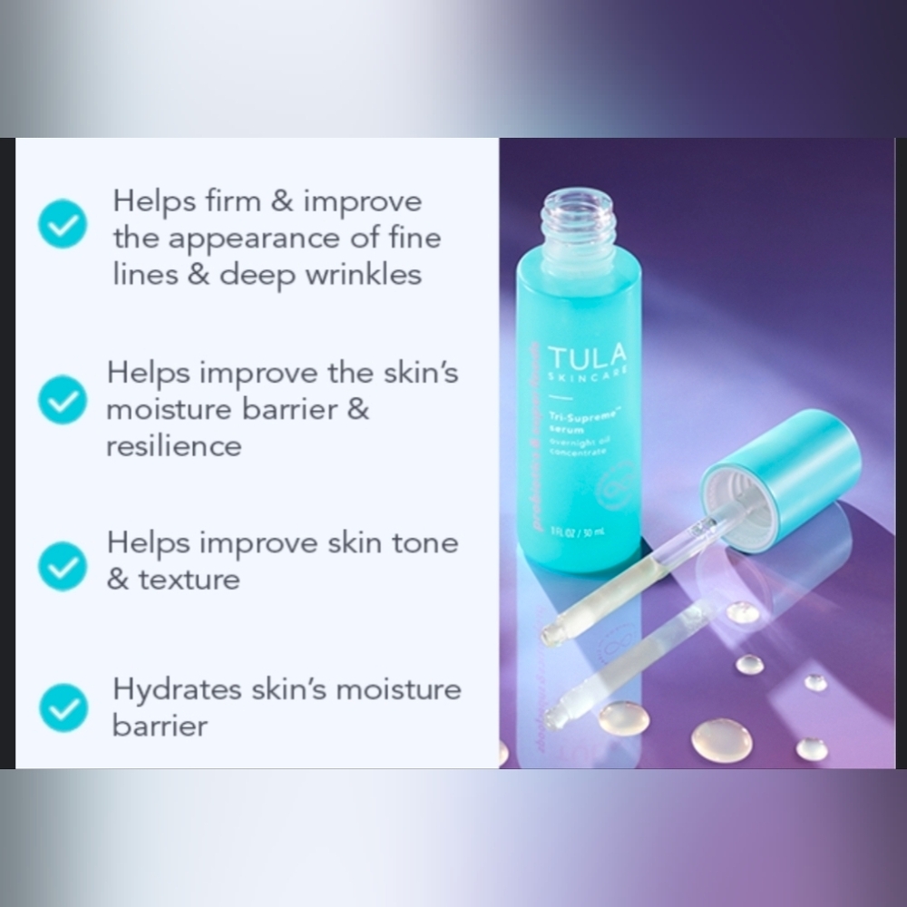 Tula Skincare Tri-Supreme Serum Overnight Oil Concentrate. - Picture 4 of 12